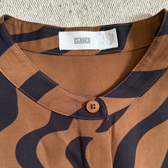 Closed Brown and Black Button Up Shirt - Picture 5 of 8